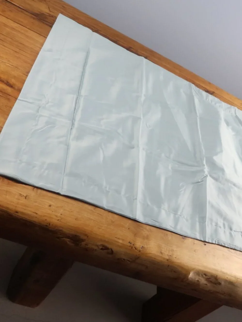 CITY FURNITURE REST & RENEW BLUE COTTON SATEEN KING SHAM SET 2 PIECES NEW